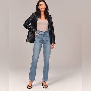 Abercrombie & Fitch Blue Straight Leg Jeans
